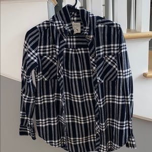 LA HEARTS BLACK & WHITE FLANNEL
